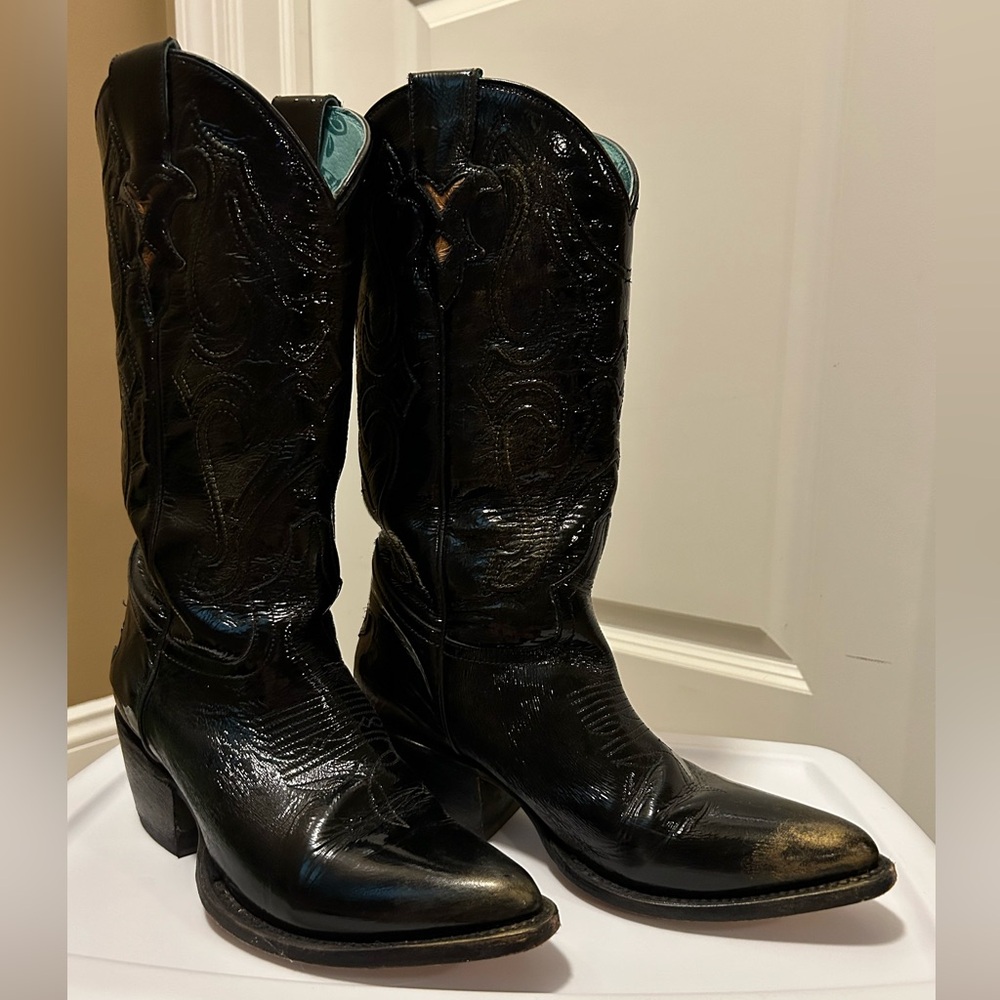 Women’s Corral Black with Bronze Cowboy Boots
